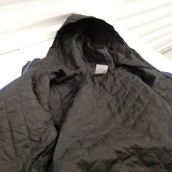 Adidas Black Double Zippered Lined Hooded Jacket - Picture 6 of 8